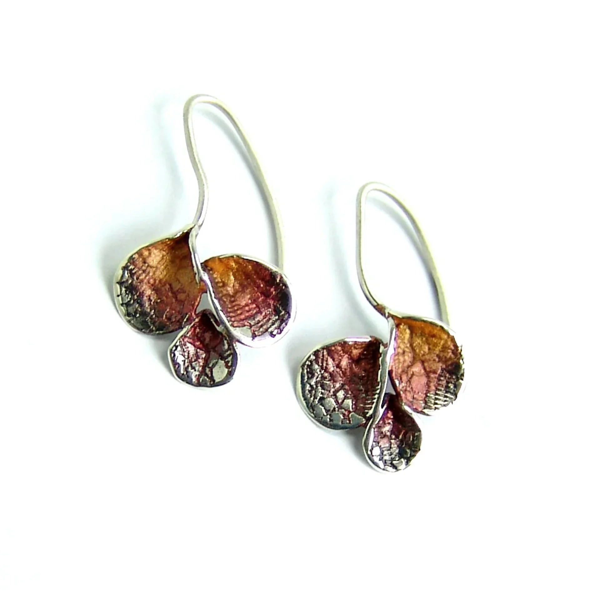 Pendientes para Mujer Pétalos de Plata Orfega