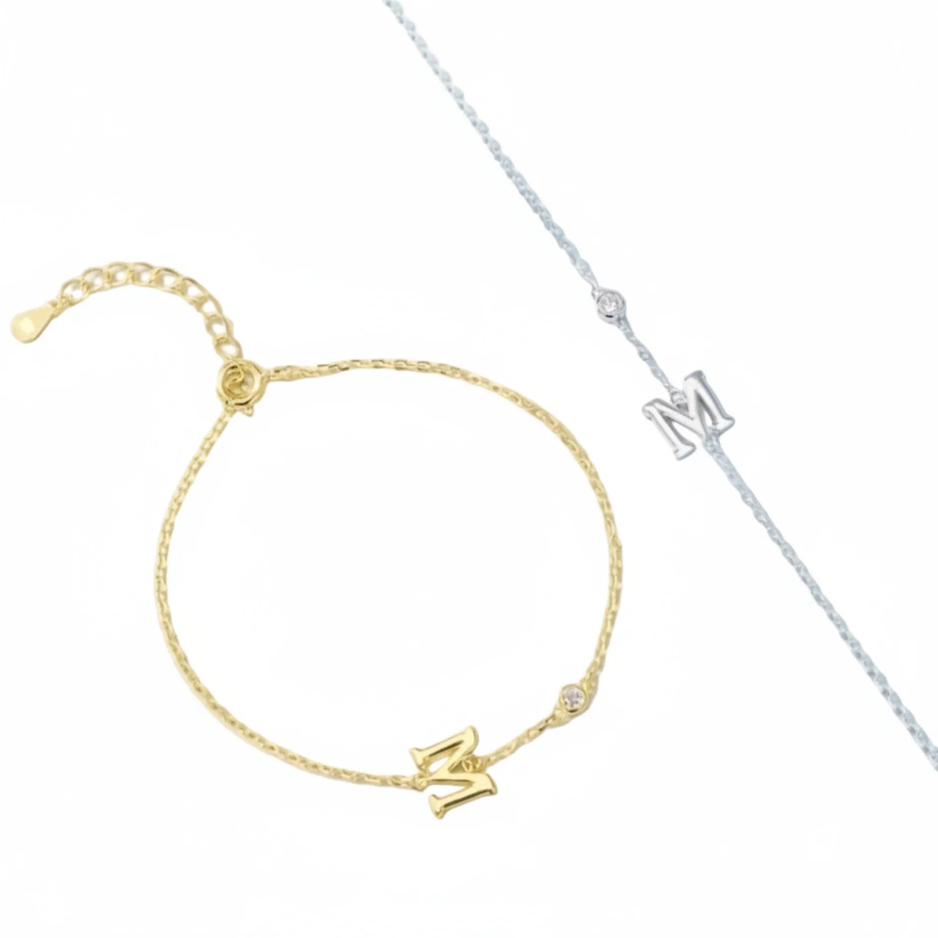 Pulsera INICIAL para Mujer de Plata Personalizada