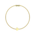Pulsera Infinity Corazón Acero Dorado