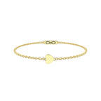 Pulsera Infinity Corazón Acero Dorado