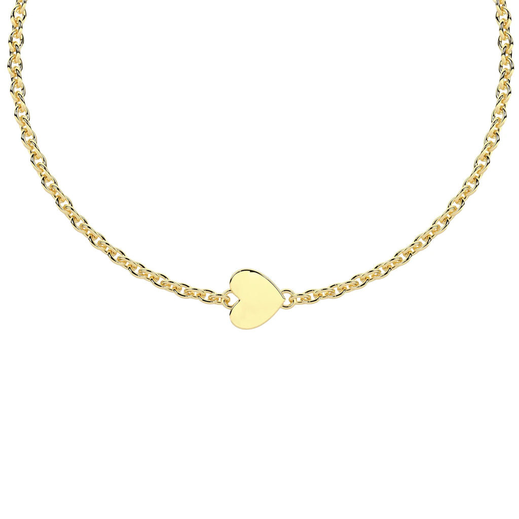 Pulsera Infinity Corazón Acero Dorado