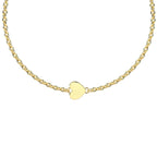 Pulsera Infinity Corazón Acero Dorado