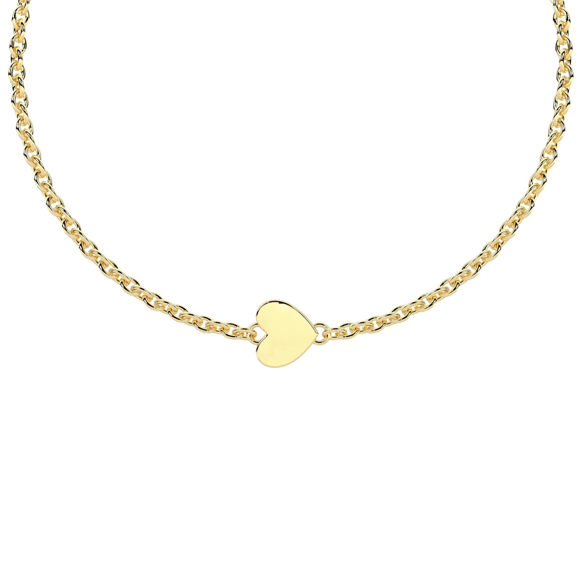 Pulsera Infinity Corazón Acero Dorado