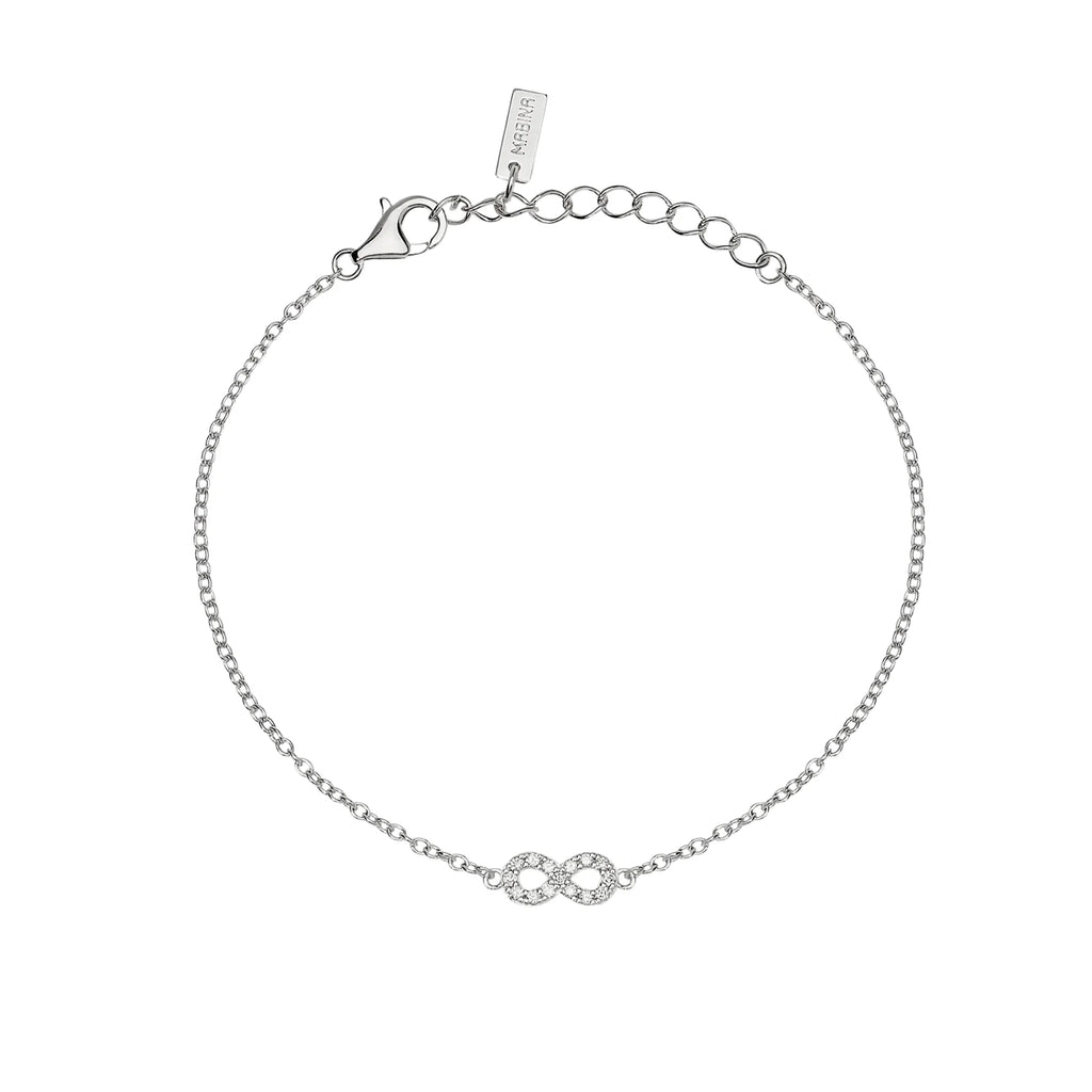 Pulsera Infinity con 0,009 quilates de diamantes cultivados en laboratorio