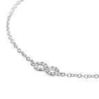 Pulsera Infinity con 0,009 quilates de diamantes cultivados en laboratorio