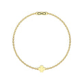Pulsera Infinity con Trébol de la Suerte Acero Dorado