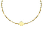 Pulsera Infinity con Trébol de la Suerte Acero Dorado