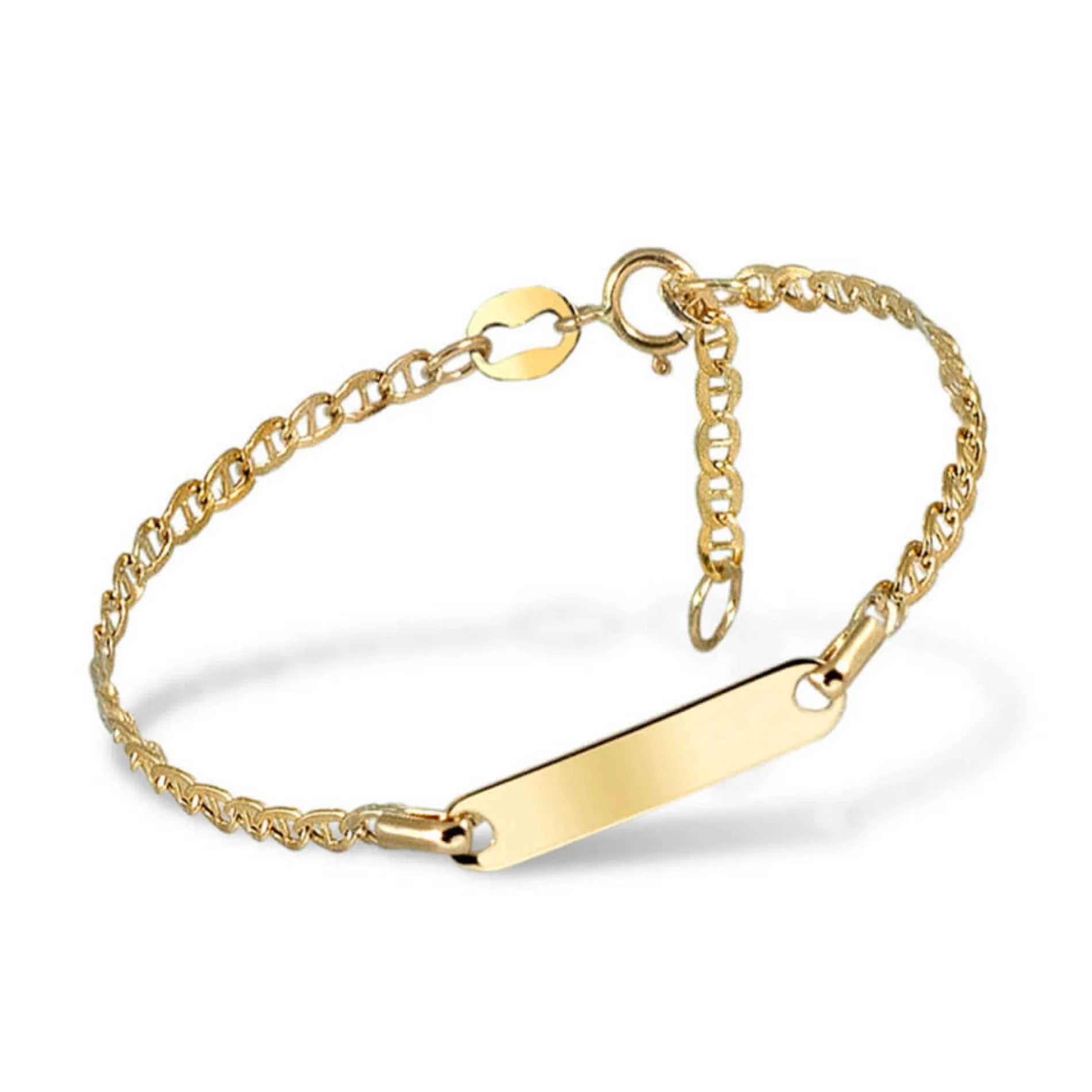 Pulsera Oro 18K Infantil Bautizo Ocasiones Especiales Personalizable