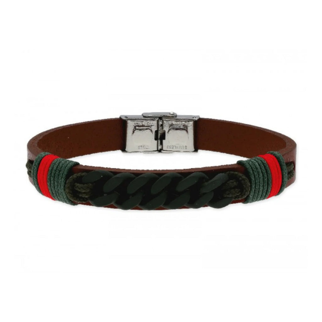 Pulsera de Cuero para Hombre BÁRBARO de LISKA