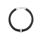 Pulsera de Cuero y Plata PERSONALIZADA para Hombre y para Mujer