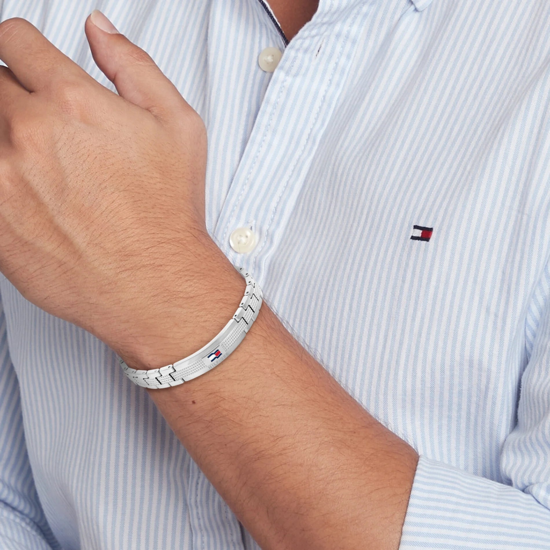 Pulsera de Eslabones de Acero para Hombre Tommy Hilfiger