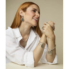 Pulsera para Mujer Acero Bañado en Plata Giselle de Ciclón