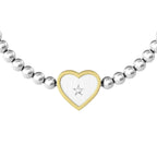 Pulsera para Mujer Corazón "Mamá" Acero PVD Dorado