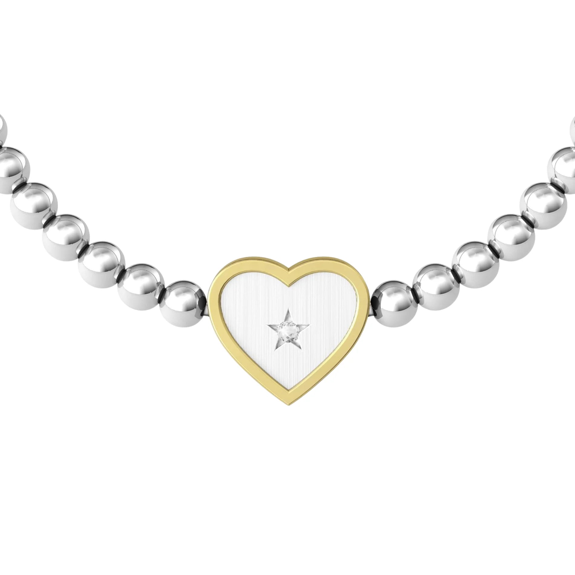 Pulsera para Mujer Corazón "Mamá" Acero PVD Dorado
