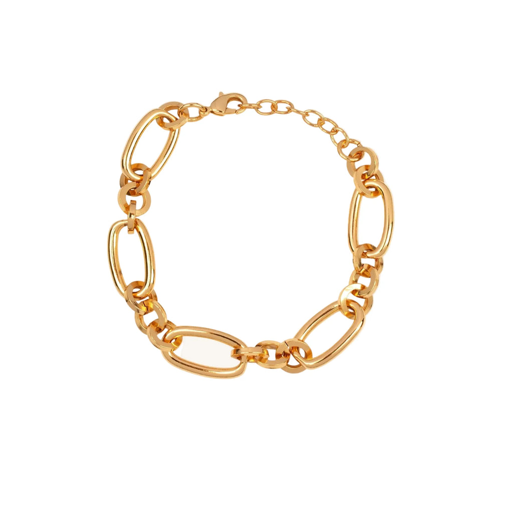 Pulsera para Mujer Essentials Eslabones Ovalados Chapado Oro 18Kt