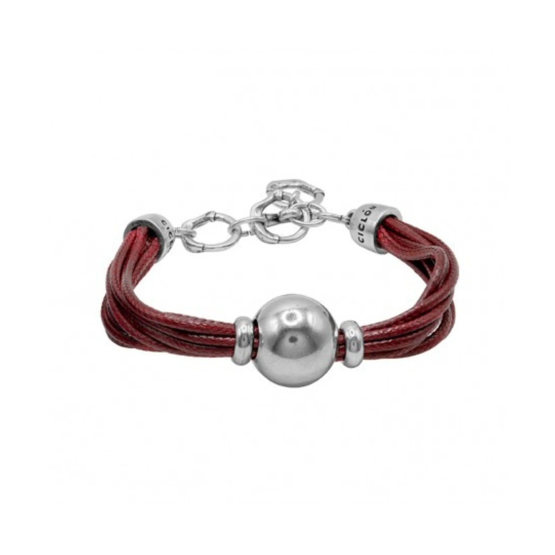 Pulsera para Mujer Titania Acero y Vidrio Murano Ciclón