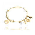 Pulsera para Mujer de Acero Dorado PROTECCIÓN ESPIRITUAL