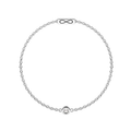 Pulsera  Infinity Acero 316L con Diamante Lab-Grown 2,7 mm