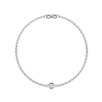 Pulsera  Infinity Acero 316L con Diamante Lab-Grown 2,7 mm