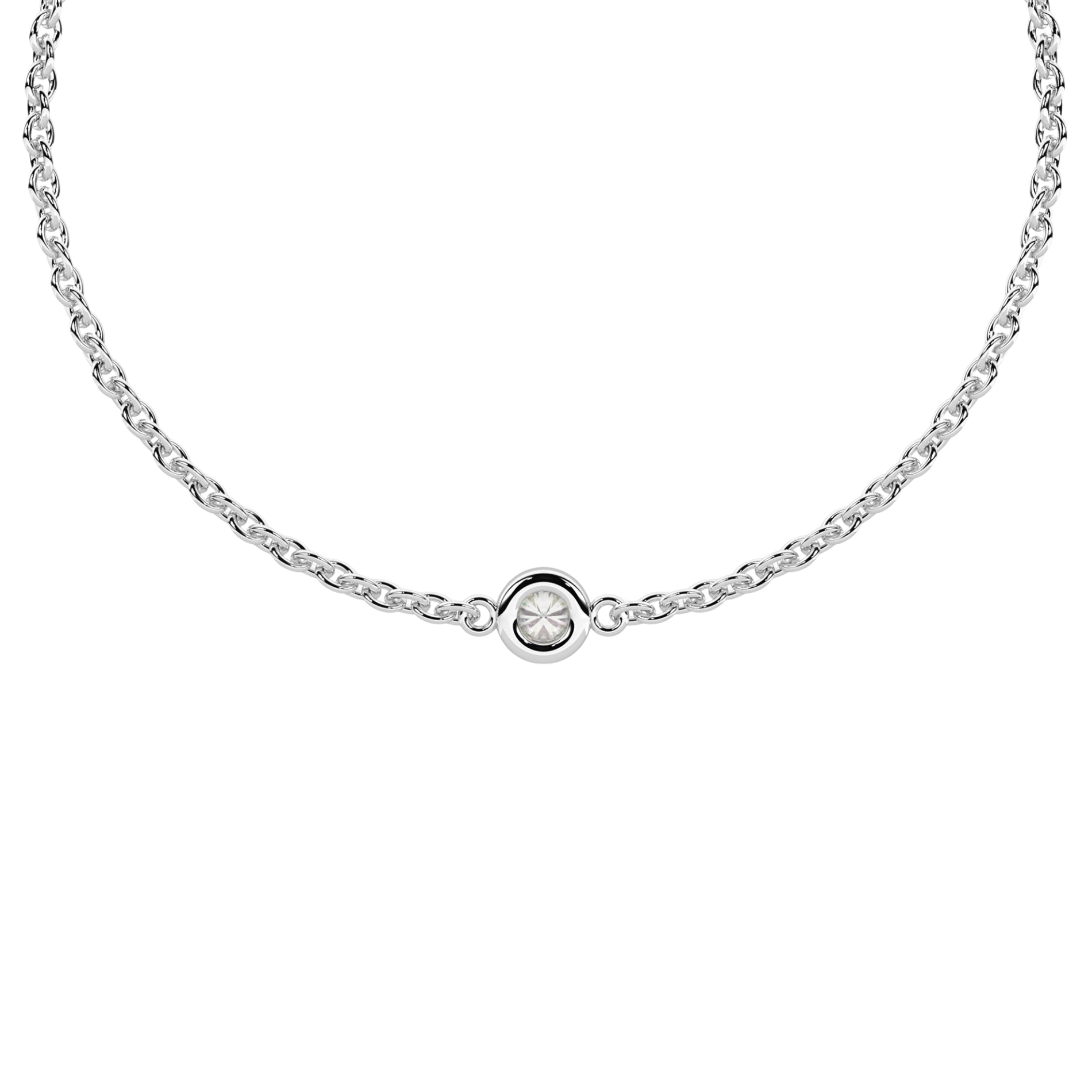 Pulsera Infinity Acero 316L con Diamante Lab-Grown 2,7 mm