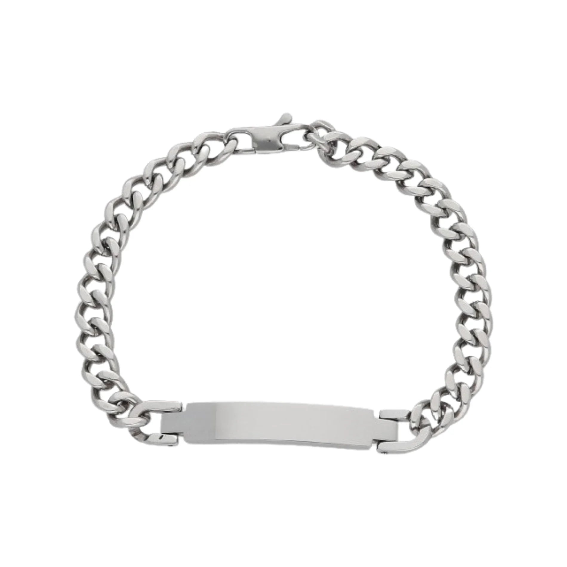 Pulsera para Hombre de Acero y Acero Dorado con Placa Personalizable Liska