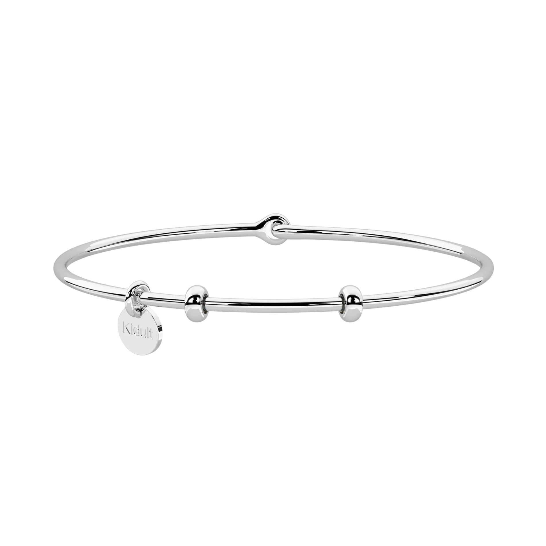 Pulsera para Mujer Rígida de Acero con Charm de Kidult "Mamá"