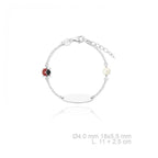 Pulseras de Bebé Infantil en Plata y Plata Chapado en Oro