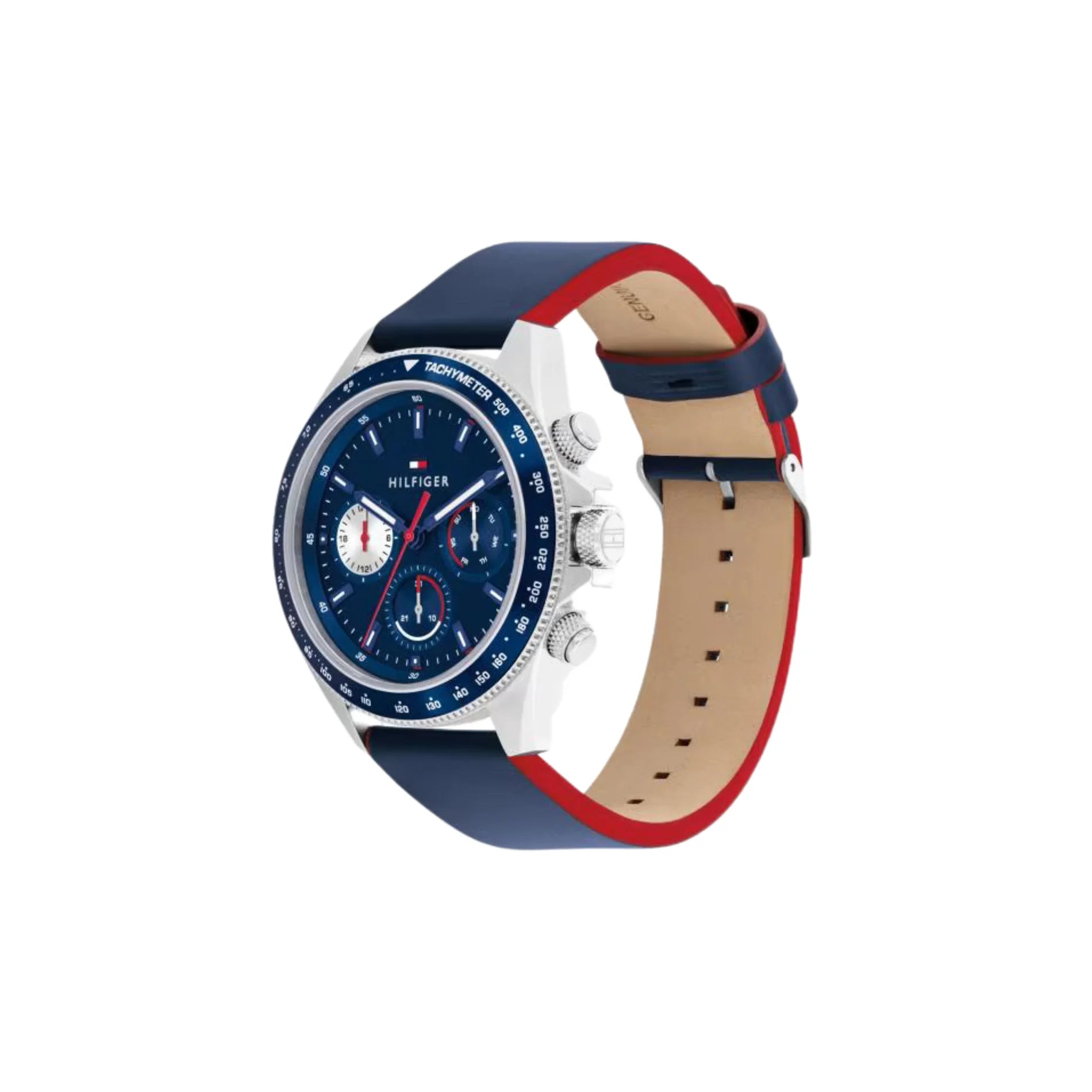 Reloj para Hombre Acero y Correa Piel Azul Clark 1792209 Tommy Hilfiger