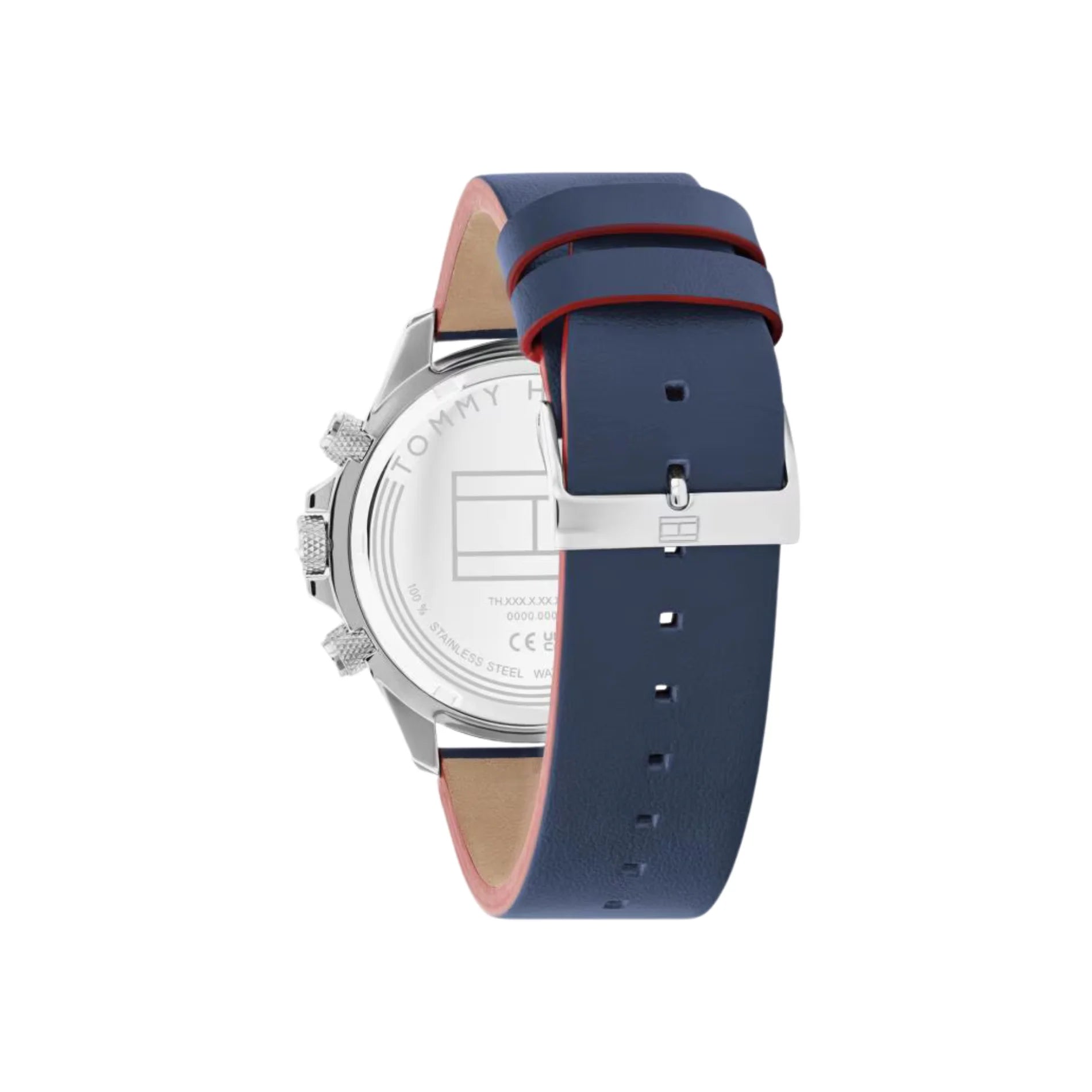 Reloj para Hombre Acero y Correa Piel Azul Clark 1792209 Tommy Hilfiger