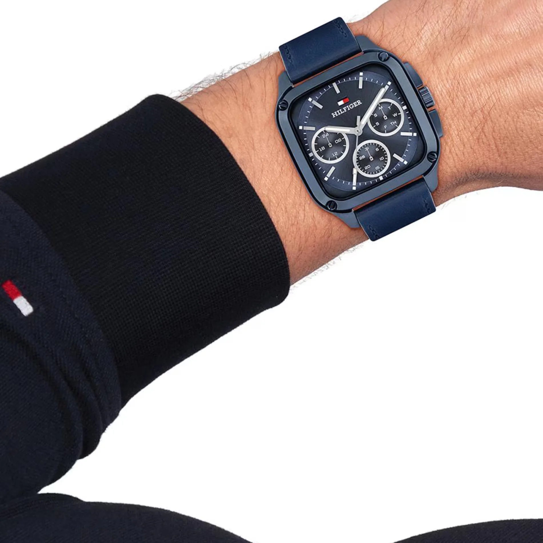 Reloj para Hombre Acero y Correa de Piel Azul Herald 1792219 Tommy Hilfiger