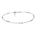 Tobillera Minimal de Cadena en Plata de Ley 925