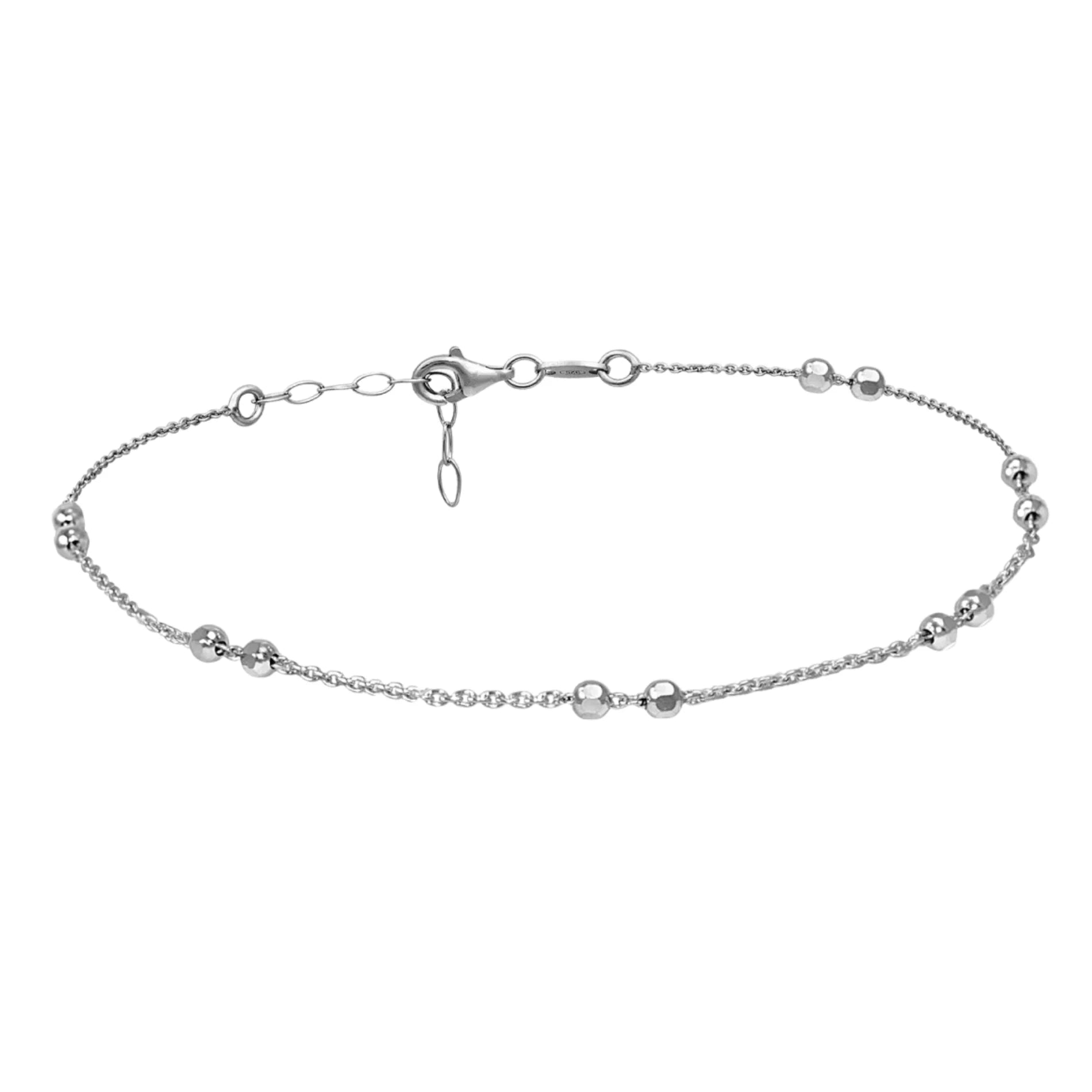Tobillera Minimal de Cadena en Plata de Ley 925