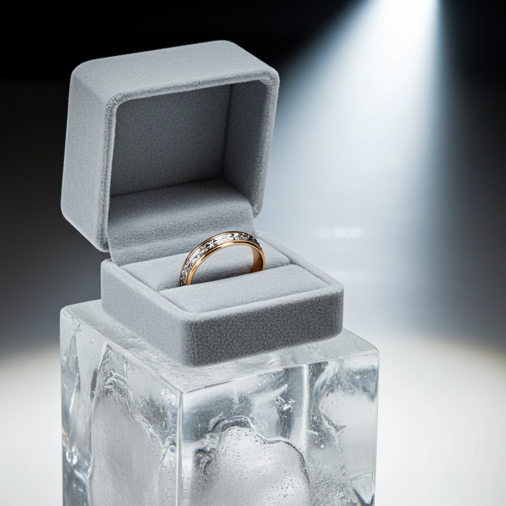 Alianza de Boda Bicolor Oro Blanco 9k para Hombre y para Mujer Ocasiones Especiales