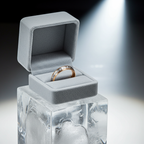 Alianza de Boda Bicolor Oro Blanco 9k para Hombre y para Mujer Ocasiones Especiales