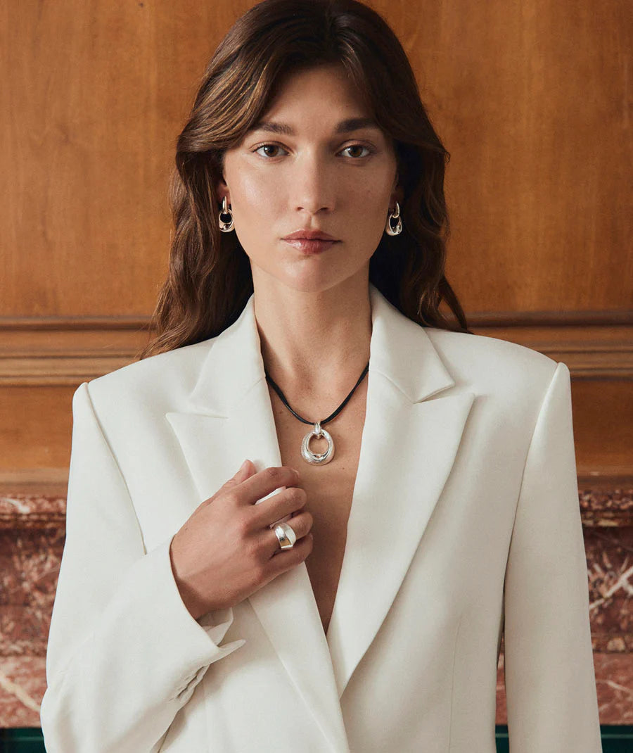 Pendientes para Mujer Aros Entrelazados Dual Plata 925