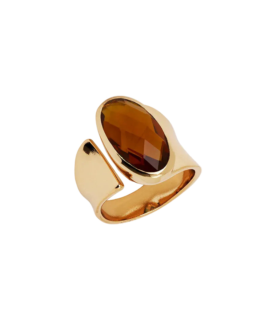 Anillo para Mujer Ancho Honey Oro 18K