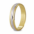Alianza FACETADA Argyor para Mujer | Oro Bicolor de 9 Quilates