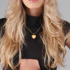 Colgante para Mujer de Acero/Acero Dorado Corazón Emotion