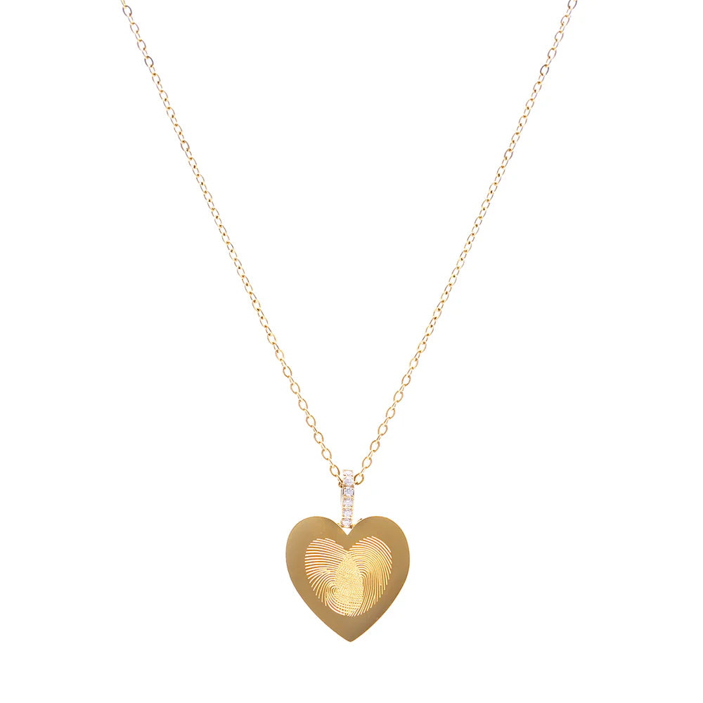 Colgante para Mujer de Acero/Acero Dorado Corazón Emotion