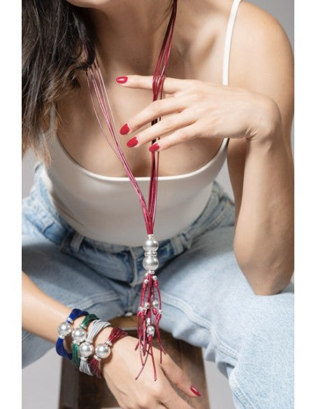 Colgante para Mujer Volans Acero Bañado en Plata Ciclón