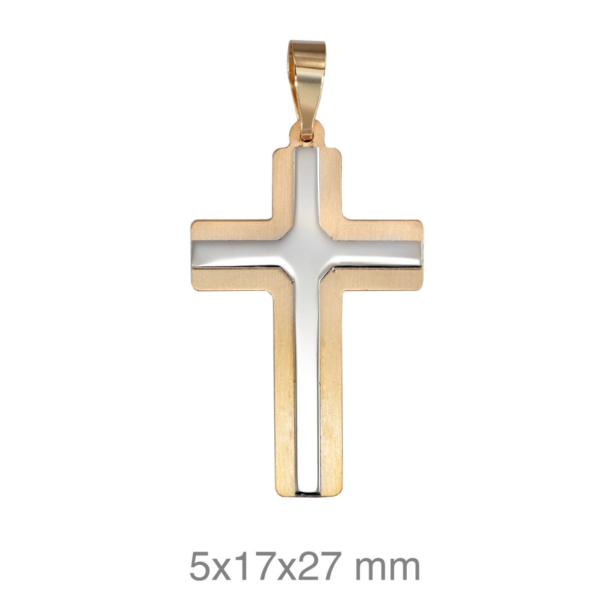 CRUZ ORO BICOLOR Infantil Comunión Unisex Ocasiones Especiales