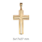 CRUZ ORO BICOLOR Infantil Comunión Unisex Ocasiones Especiales