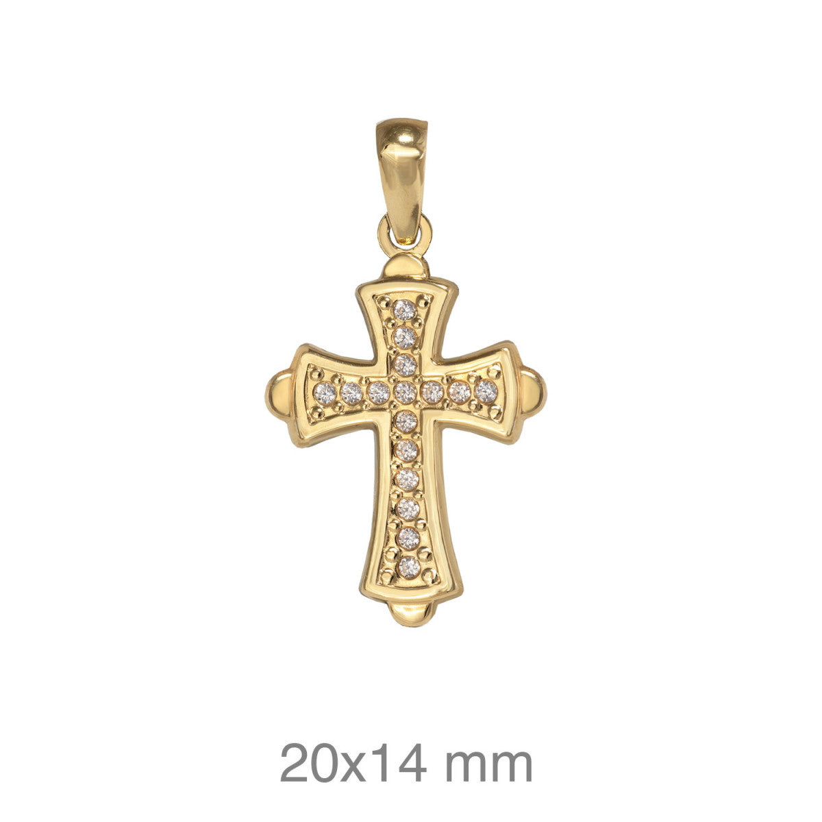 Cruz de Oro Amarillo para Niña Comunión