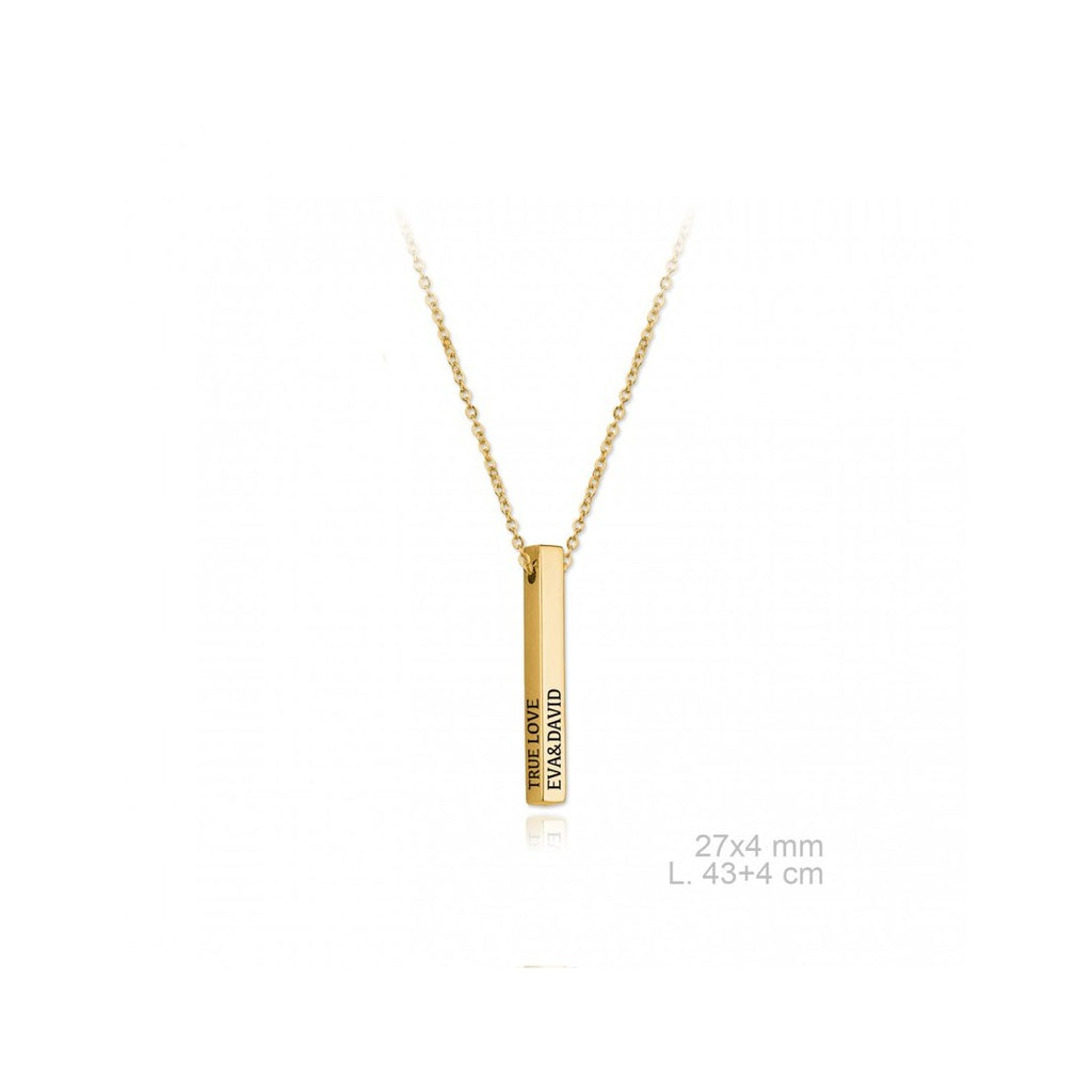 Gargantilla LINGOTE Personalizable para Mujer Plata/Oro