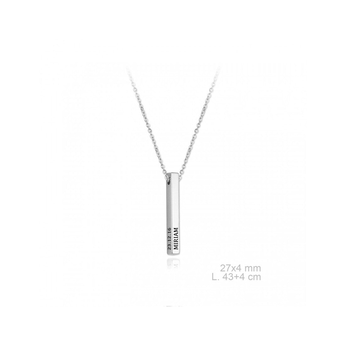 Gargantilla LINGOTE Personalizable para Mujer Plata/Oro