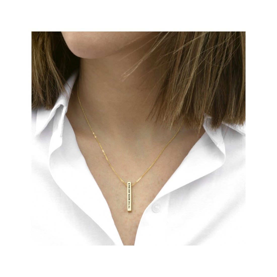 Gargantilla LINGOTE Personalizable para Mujer Plata/Oro