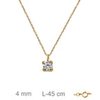 Colgante para Mujer Oro 18K Circonita PUNTO DE LUZ
