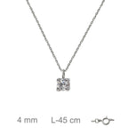 Colgante para Mujer Oro 18K Circonita PUNTO DE LUZ