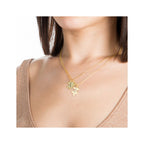 Colgante para Mujer PUZZLE Plata Chapada en Oro Personalizable