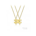 Colgante para Mujer PUZZLE Plata Chapada en Oro Personalizable